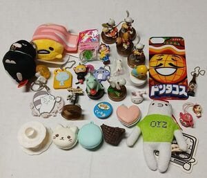 Kawaii Lot Figure Strap Keychain Plush Pin Gudetama Afro Ken Sailor Moon + Anime